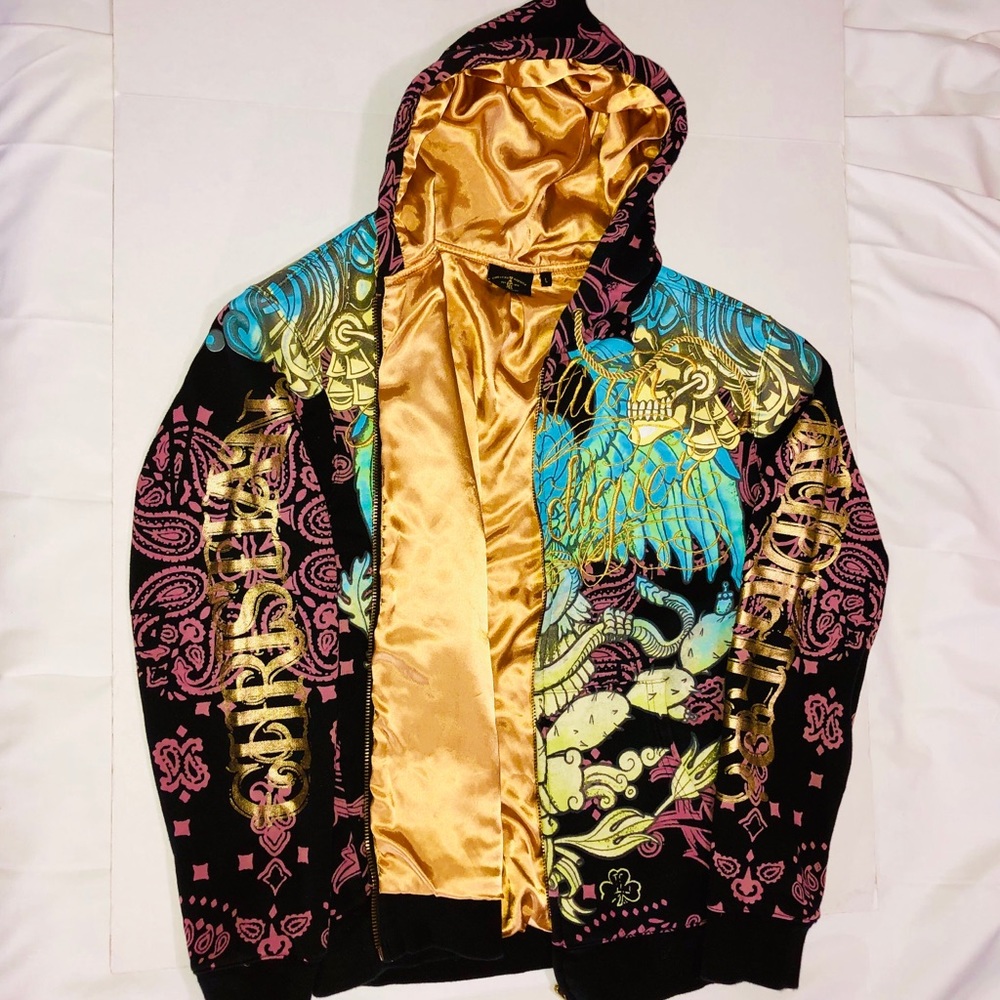 ✅Offer Now✅ Christian Audigier full zip up hoodie